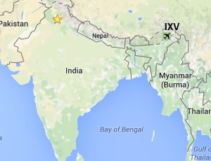 Along Airport Location Map