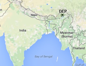 Daporijo Airport Location Map
