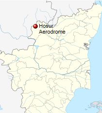 Hosur Aerodrome Location