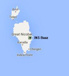 INS Baaz Location Map