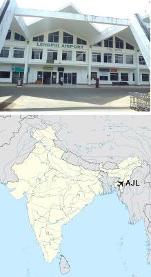 Lengpui Airport Terminal & Location