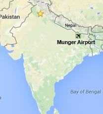 Munger Airport Location