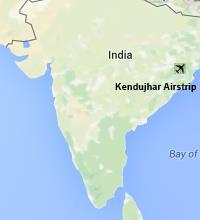 Kendujhar Airstrip Location