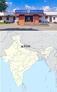 Pantnagar Airport Terminal and Location