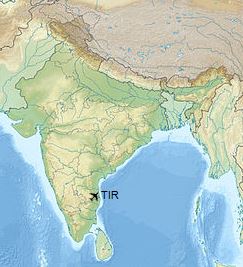 Tirupati Airport Location
